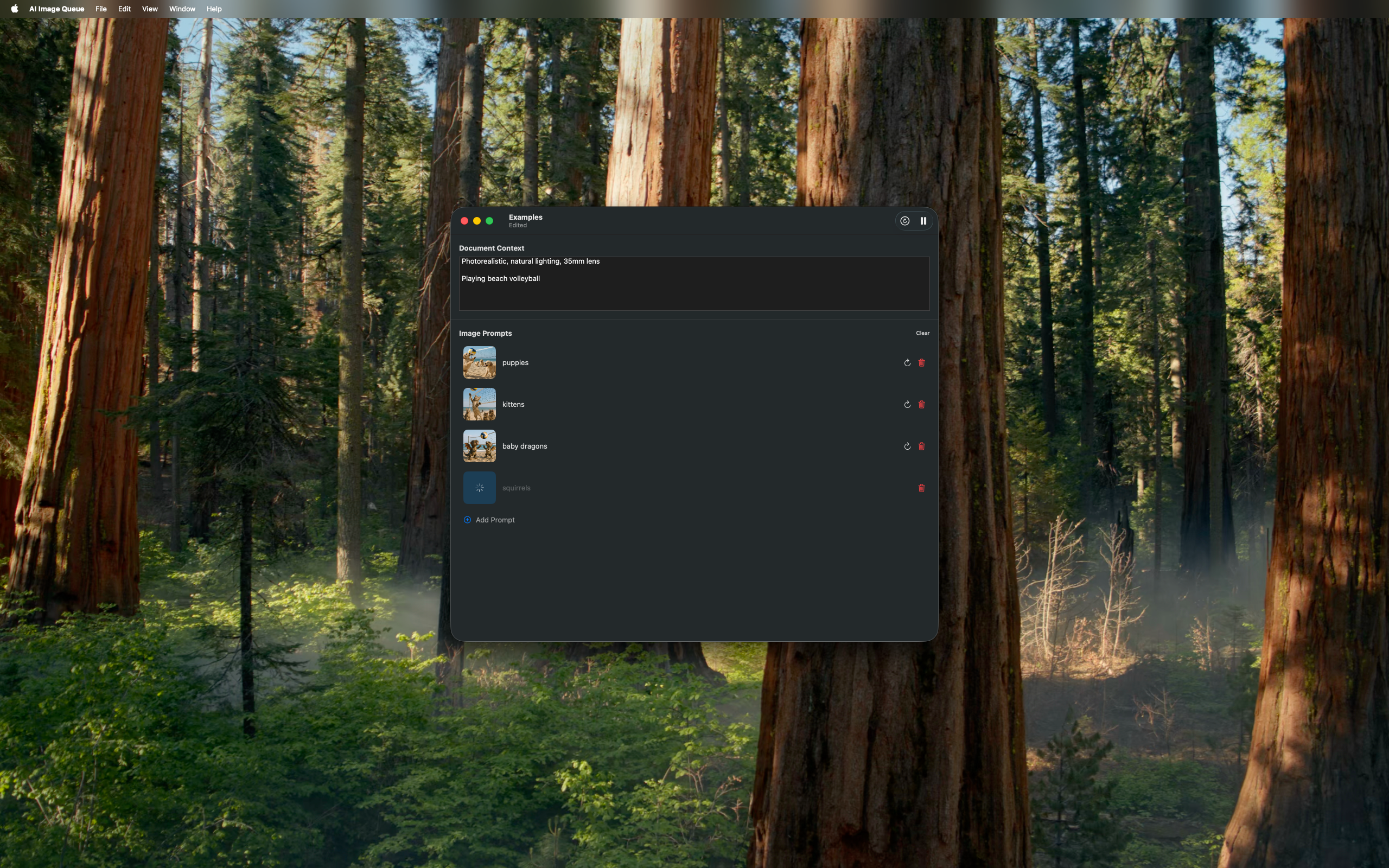 AI Image Queue Interface