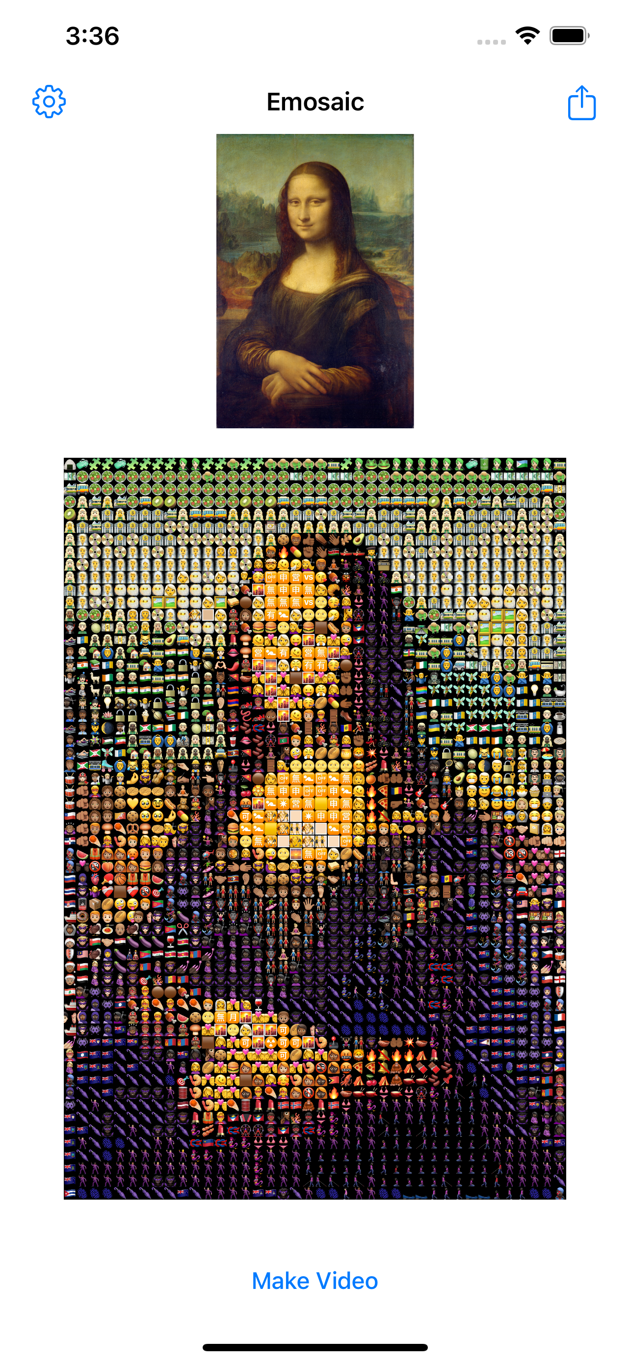 Emosaic Main Interface