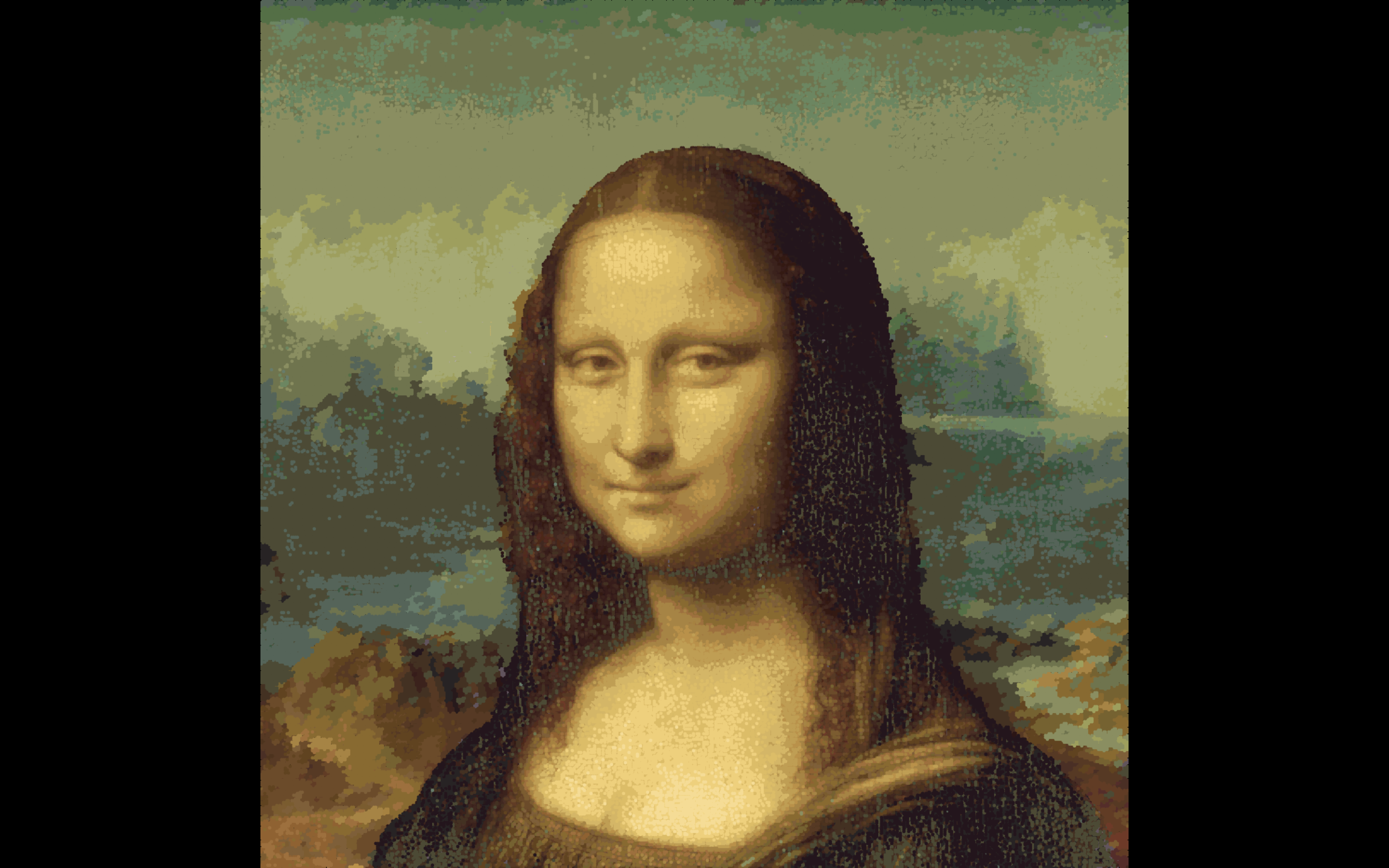 Full-screen projection setup